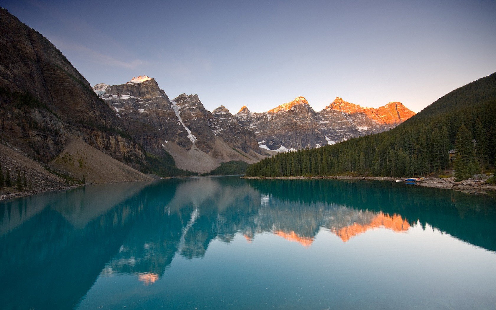 lac montagnes arbres