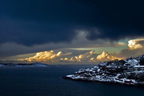 Unglaubliche Wolken im Winter