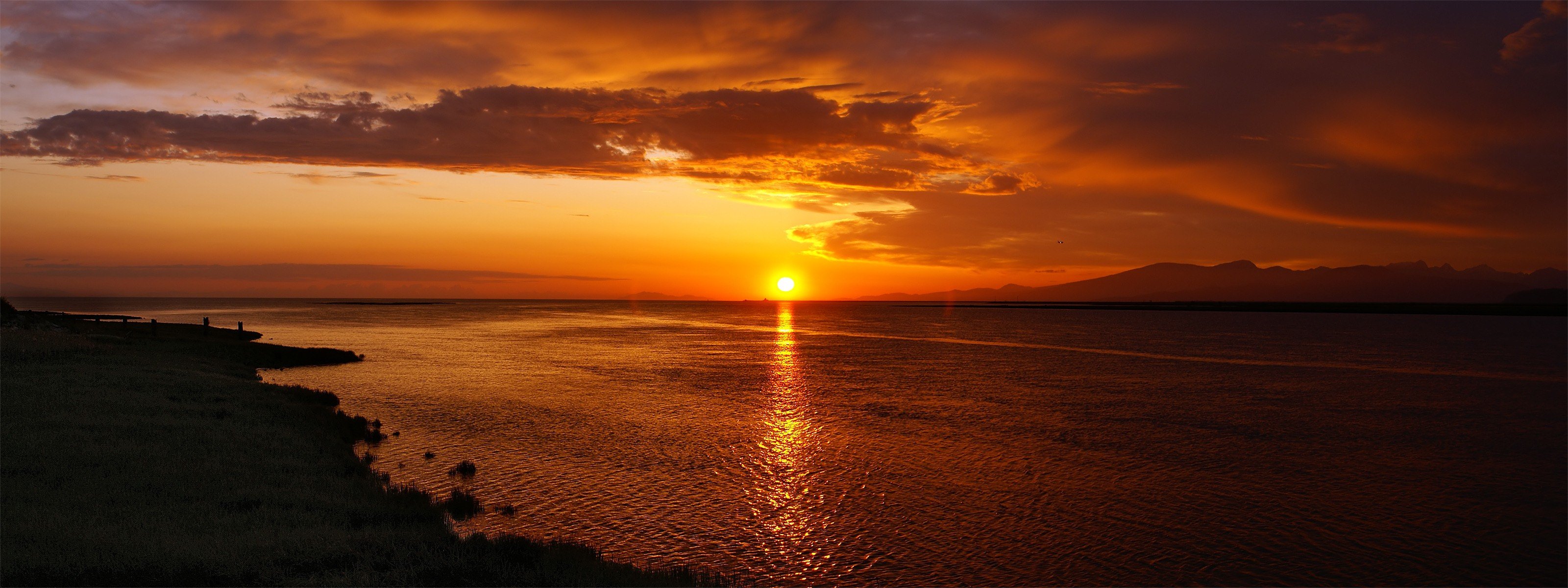 beach sunset sky