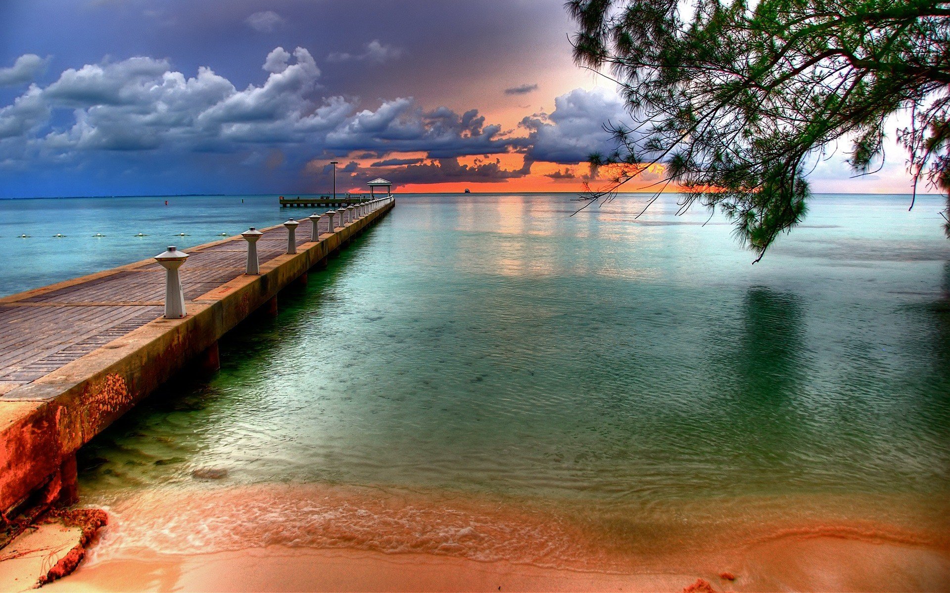 pier tropics beach