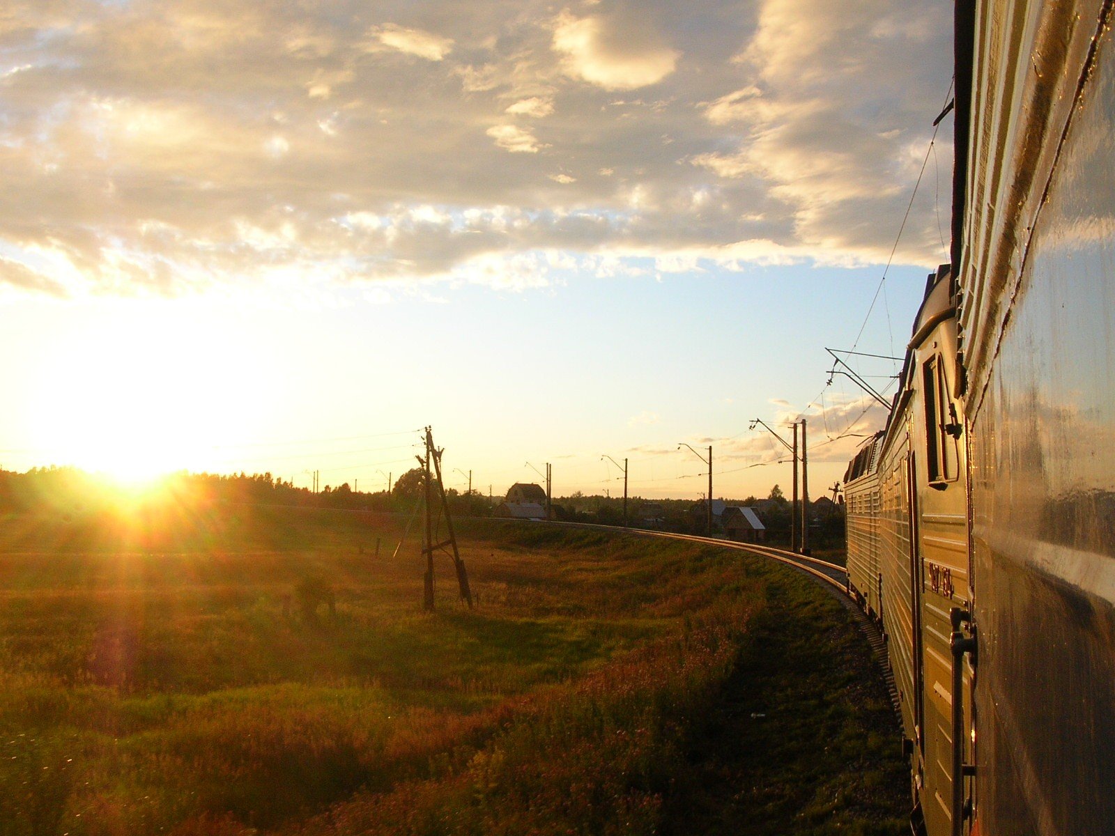 sonne drehen zug