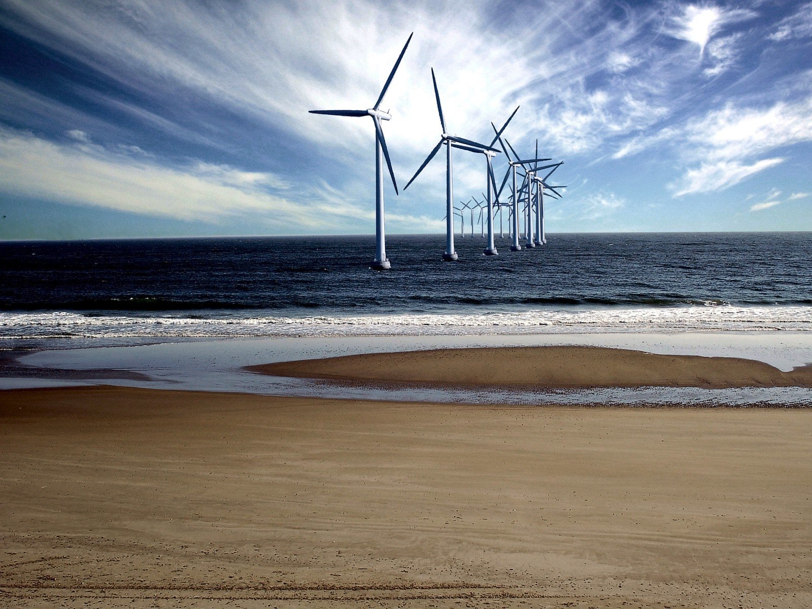 costa mar molino de viento