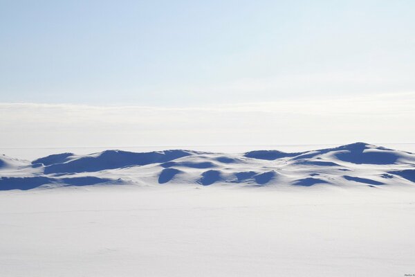 White desert sand. Minimalism