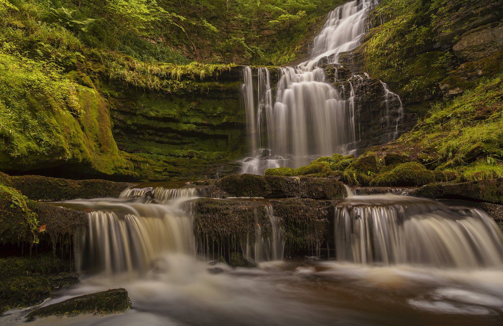 caleber fuerza cae parque nacional de yorkshire dales inglaterra yorkshire dales cascada cascada