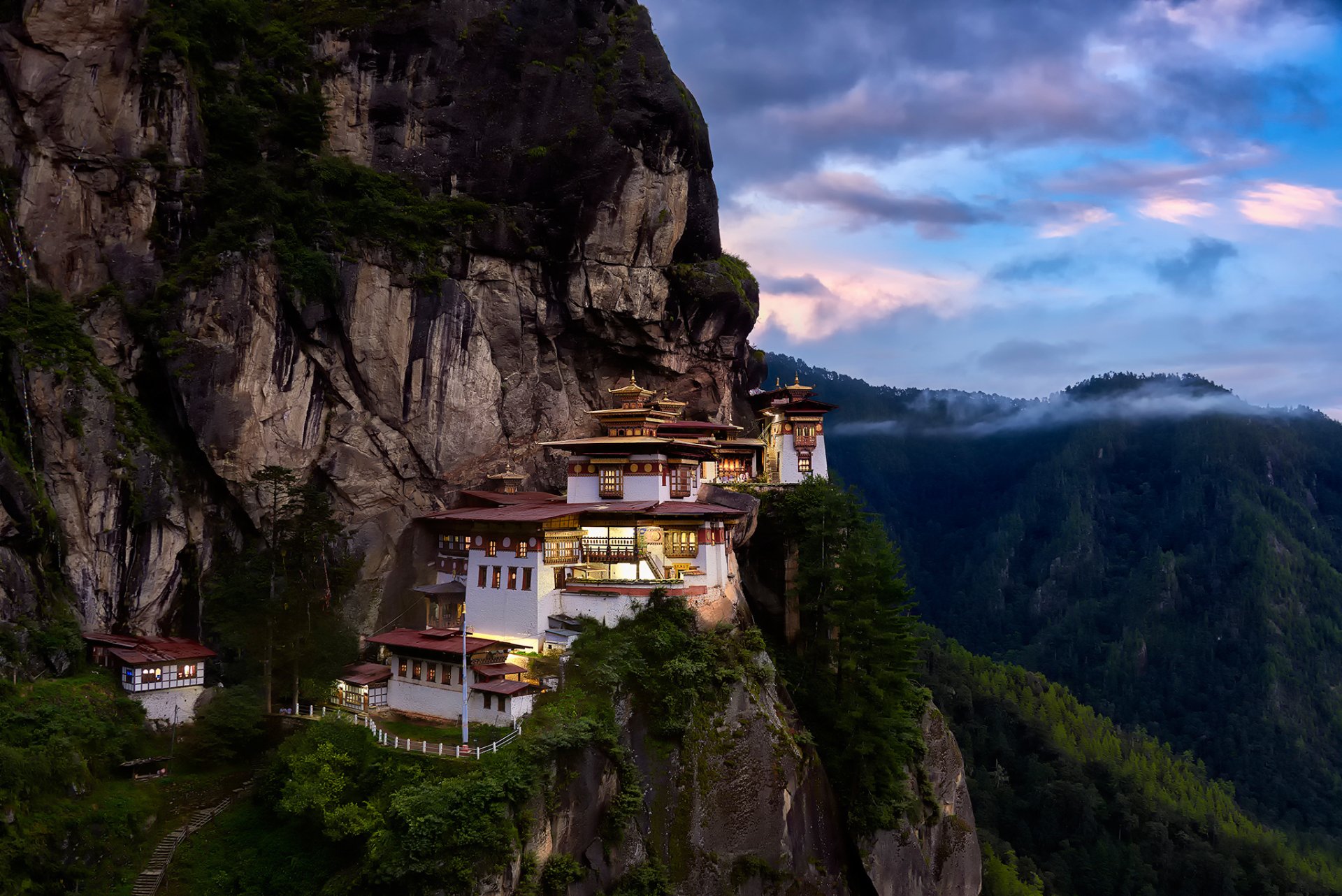 dragons breath monastery mountain asia