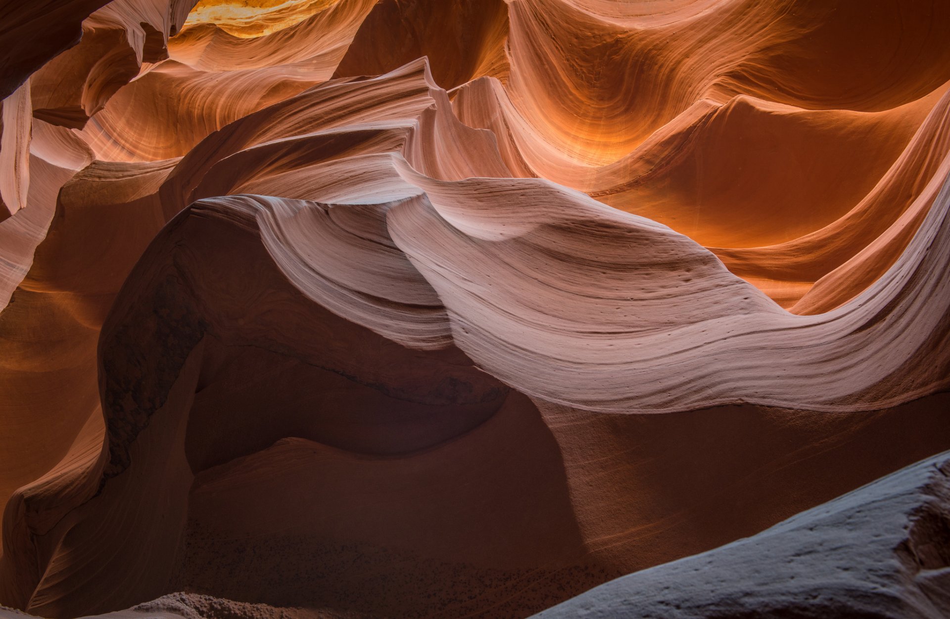 estados unidos arizona cañón del antílope rocas textura