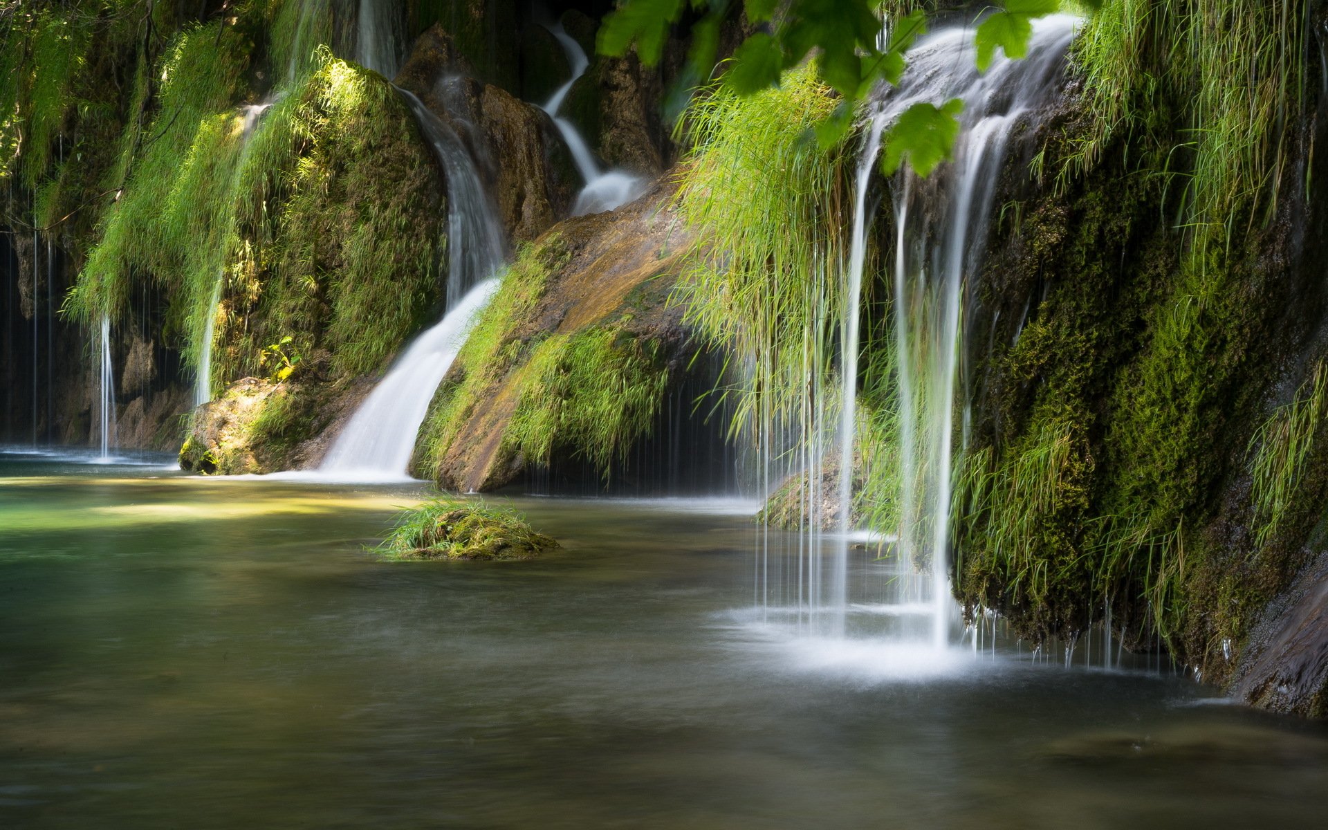 река водопад природа