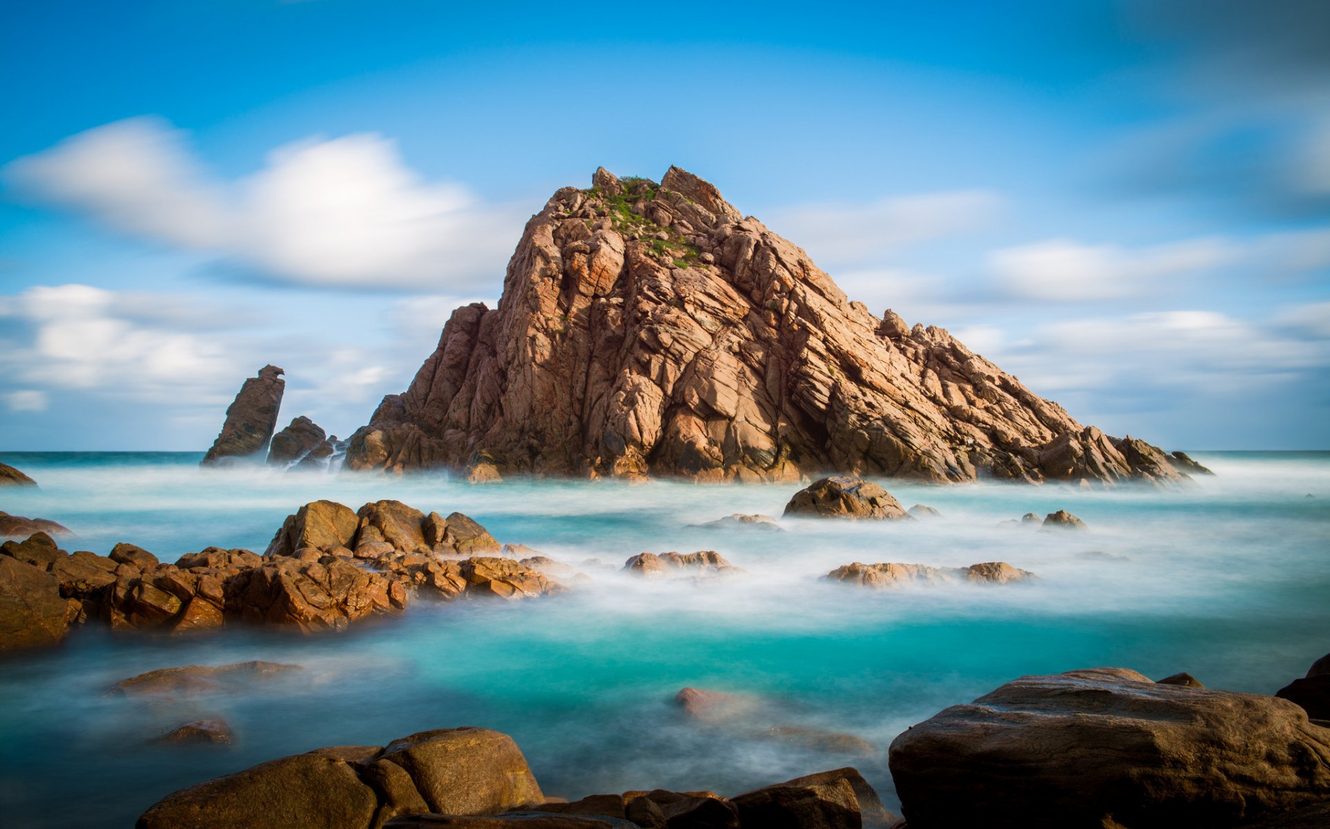 himmel wolken meer steine insel felsen