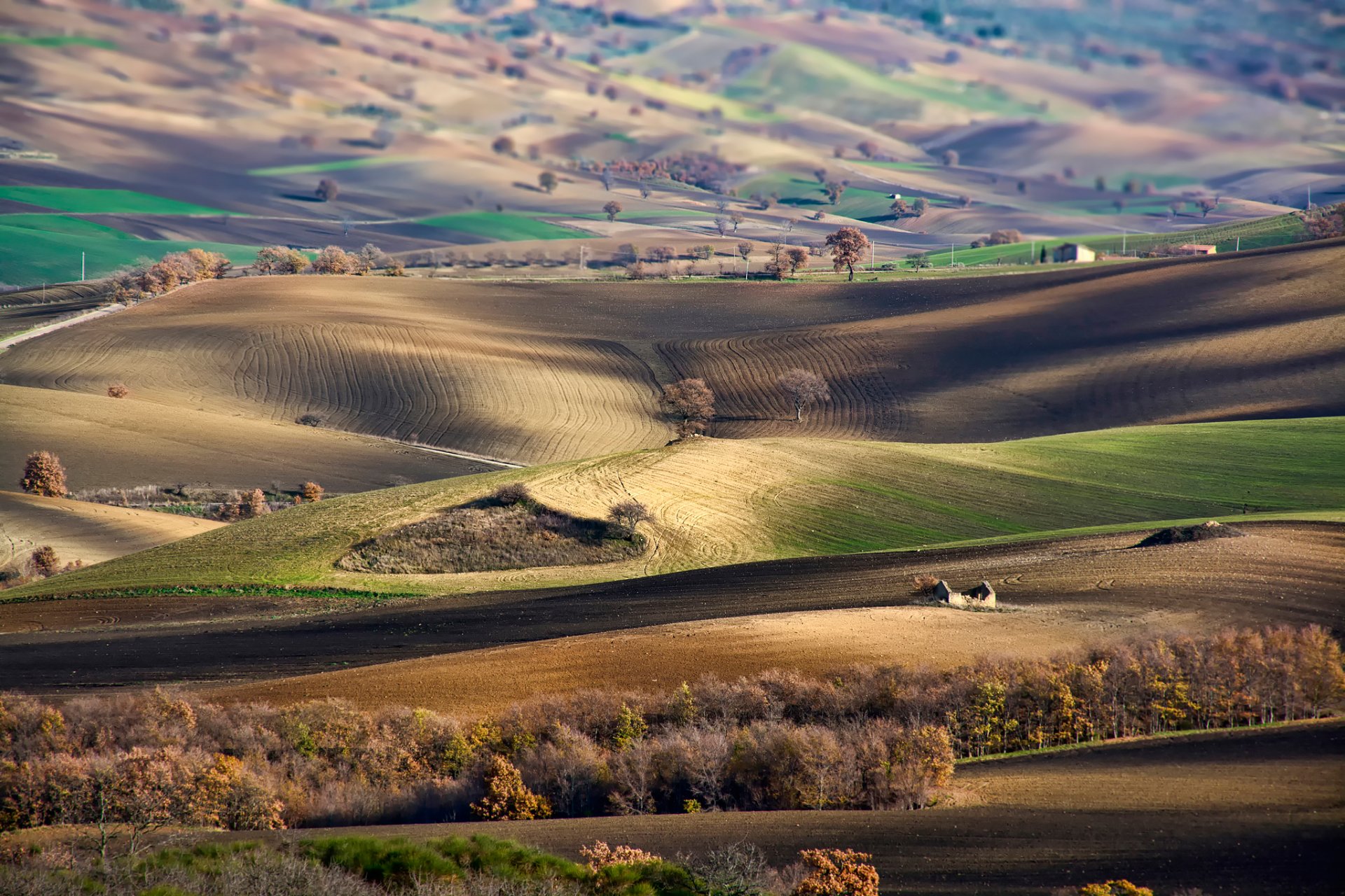 basilicata włochy wzgórza widok dal