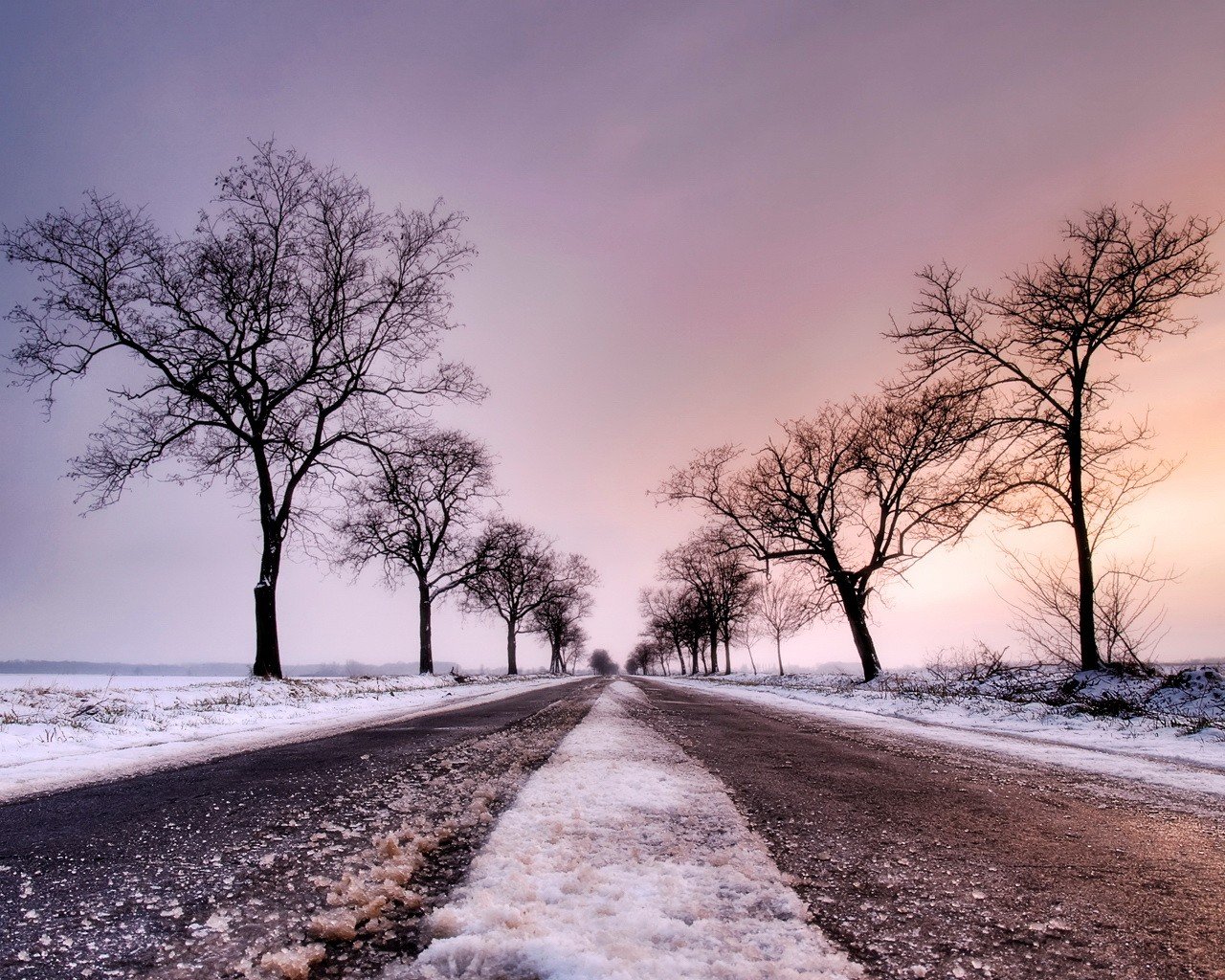 carretera invierno nieve