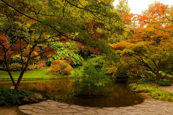 Parc Italien au début de l automne