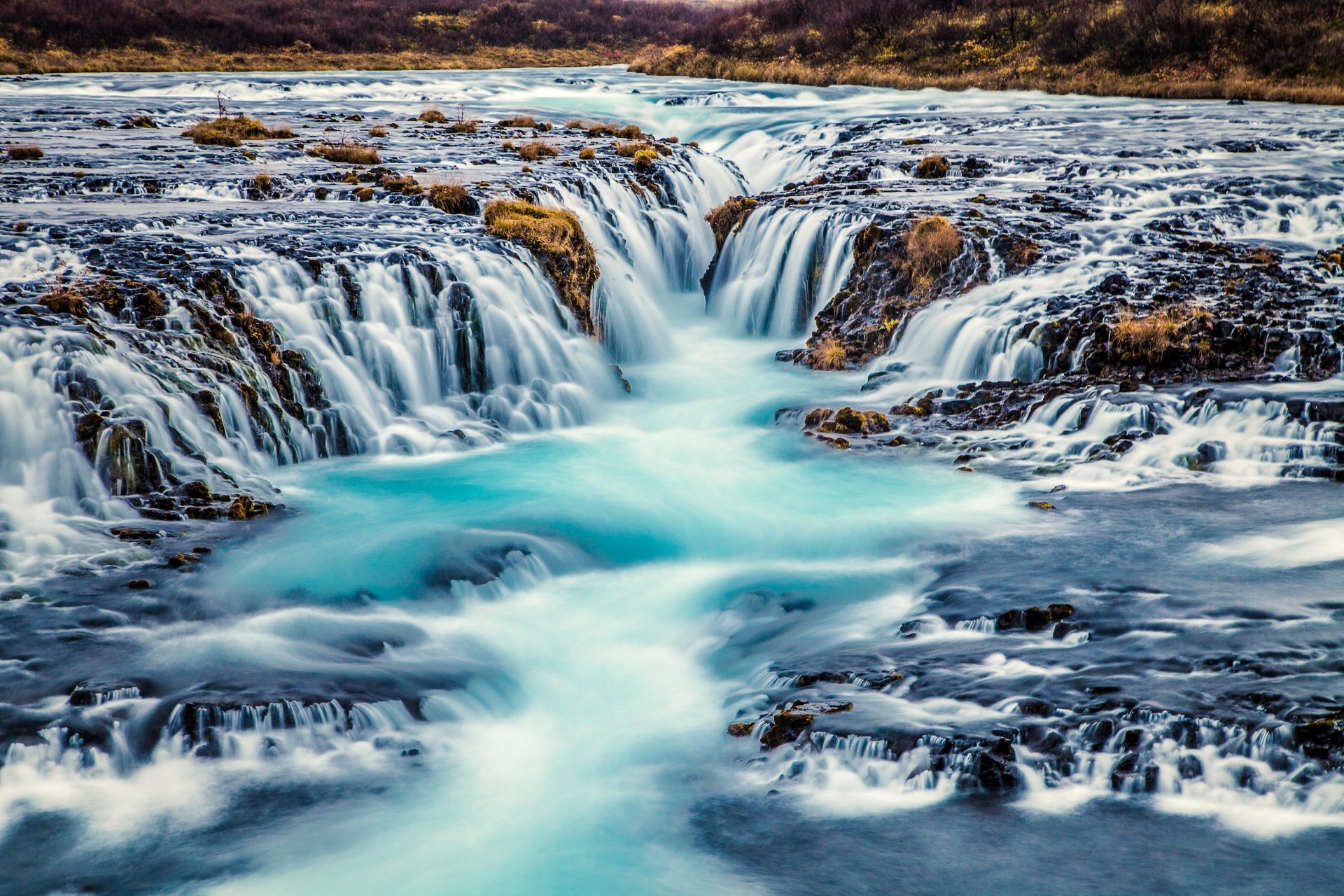 bruarfoss arnessysla island wasserfall kaskade fluss