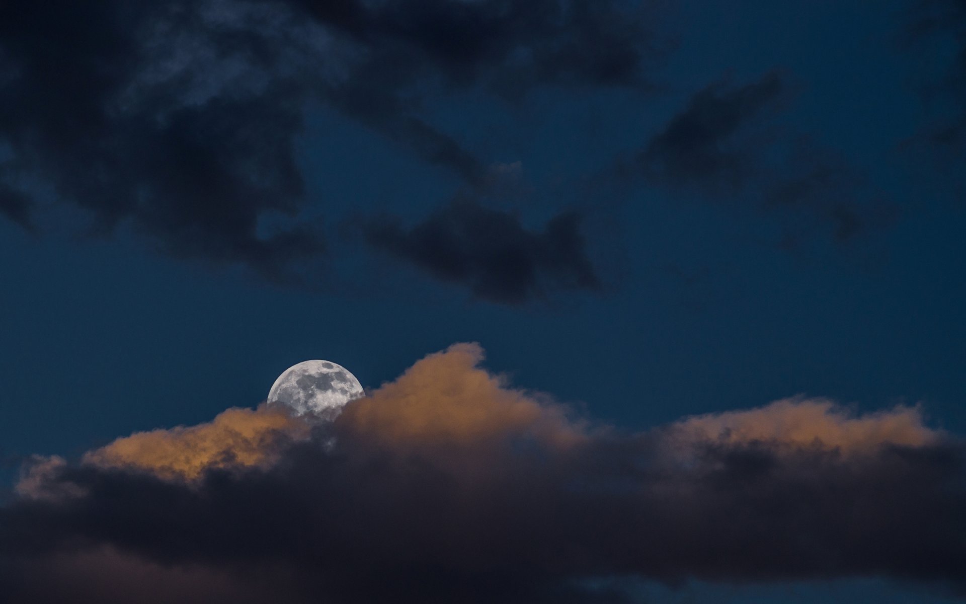 cielo nuvole nuvole luce luna