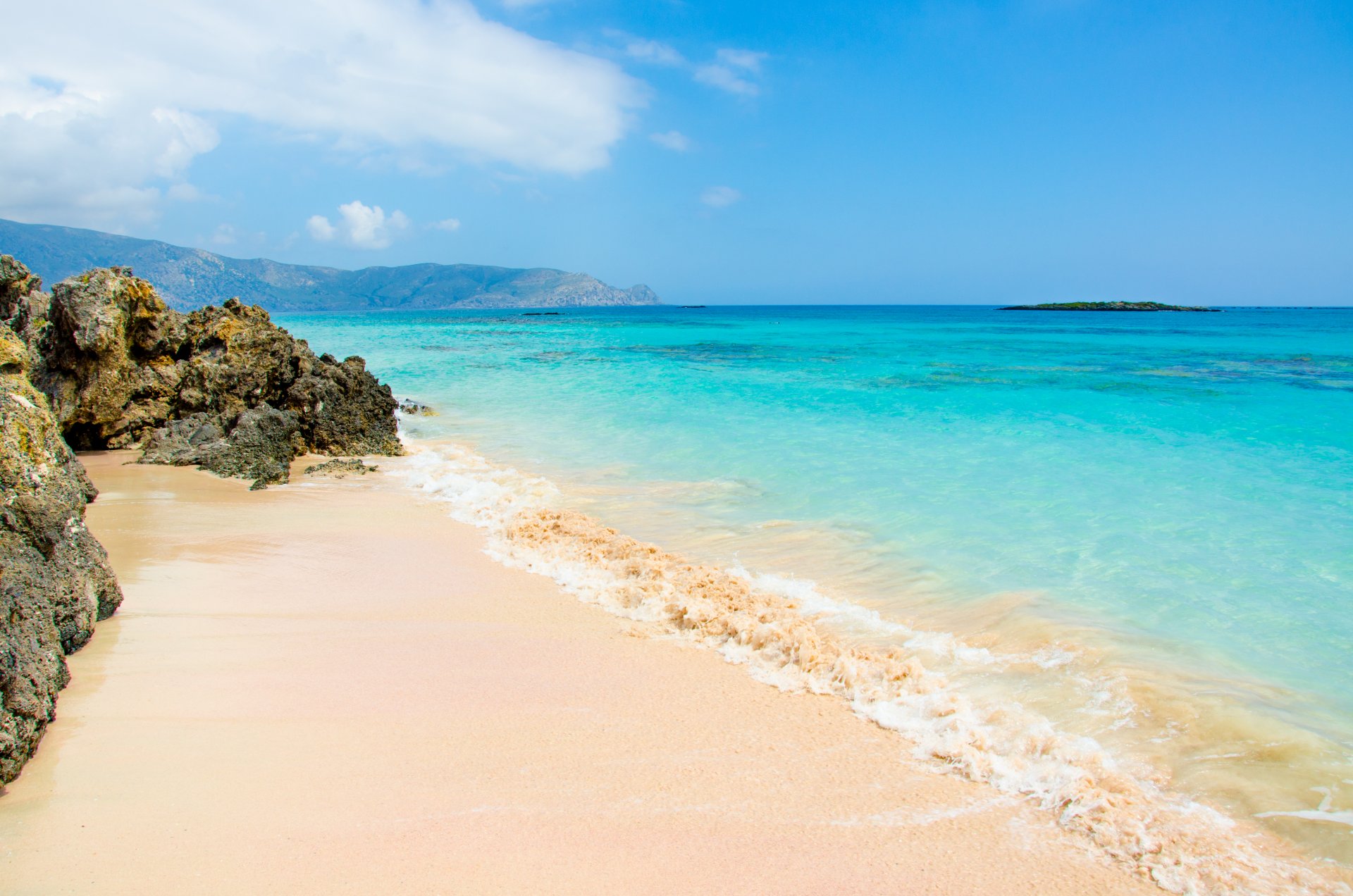 im sommer strand blau meer küste paradies sand wellen