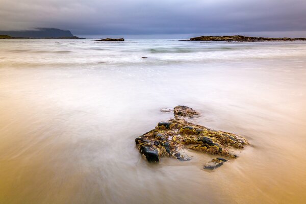 Lofoten Islands and the sandy coast around