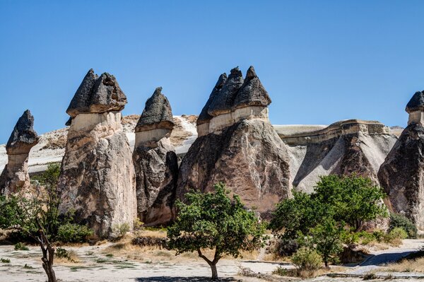 Rocas inusuales en Capadocia