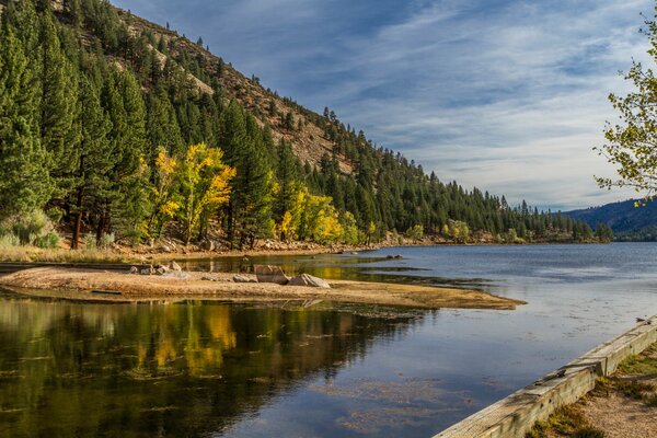 The landscape of the beginning of autumn is extremely beautiful