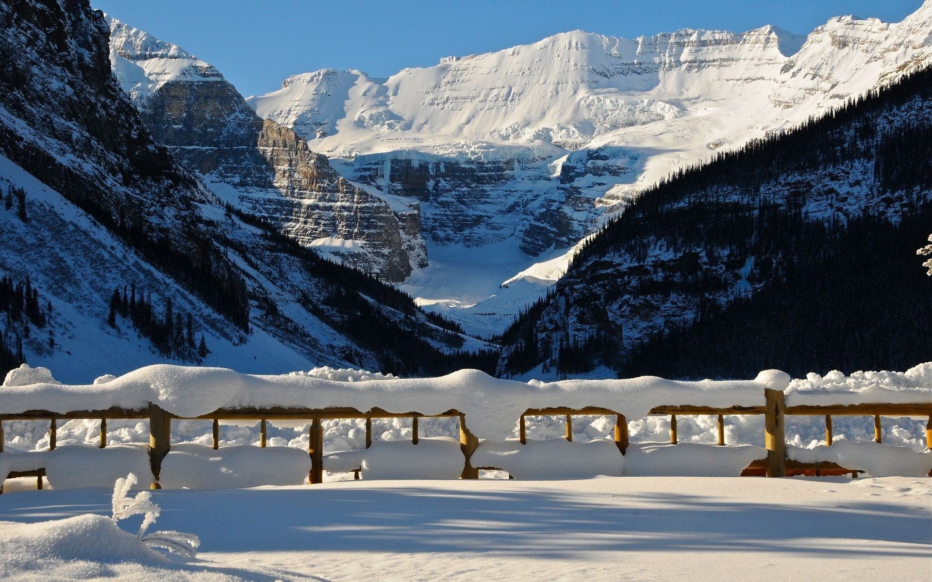 hiver montagnes neige clôture dérives nature photo