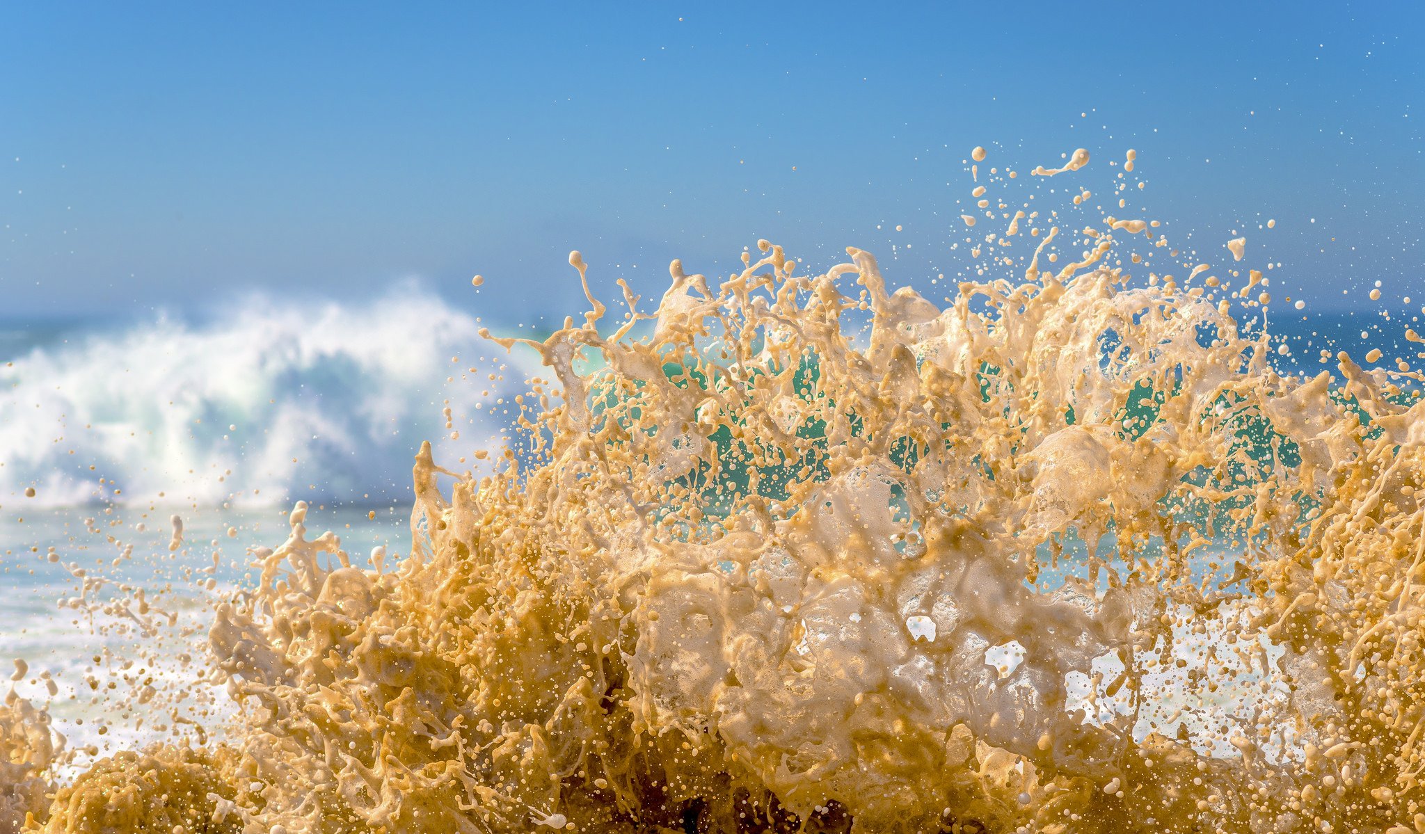 oceano onda spruzzo