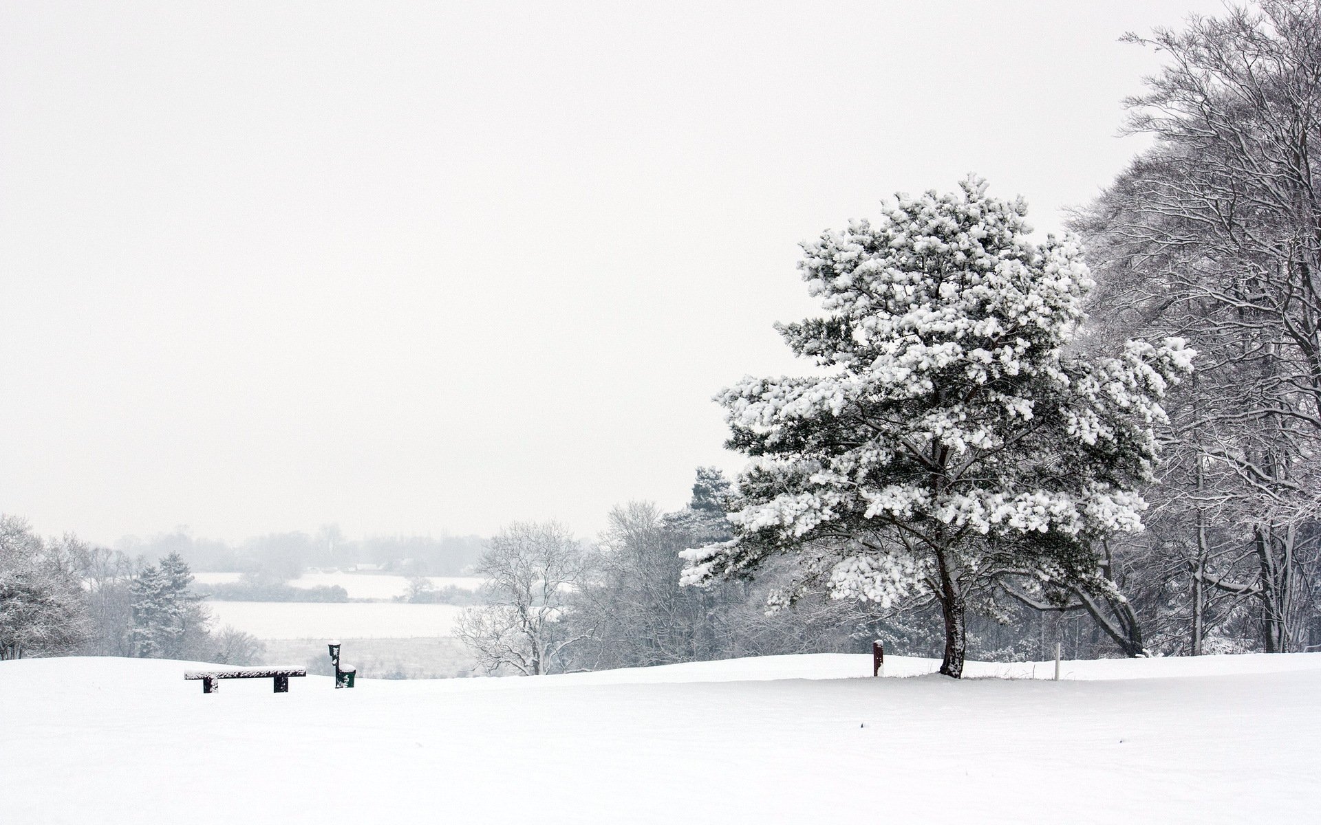 park winter landschaft