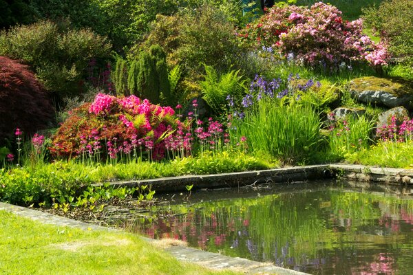 Mount Pleasant Garten und Teich in Großbritannien