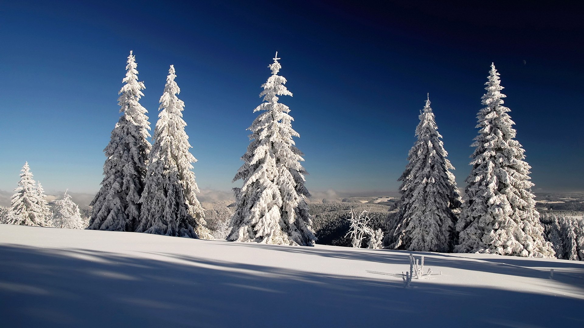 winter snow sky shadow