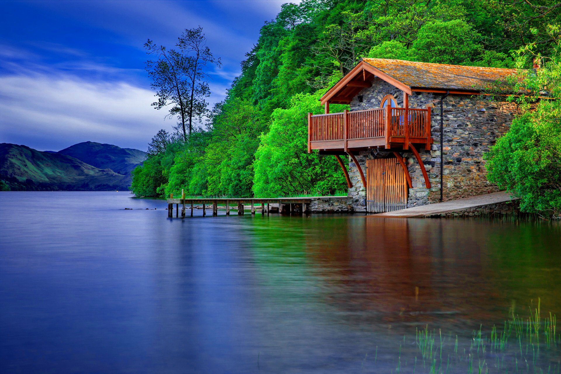 lago casa naturaleza agua lugar