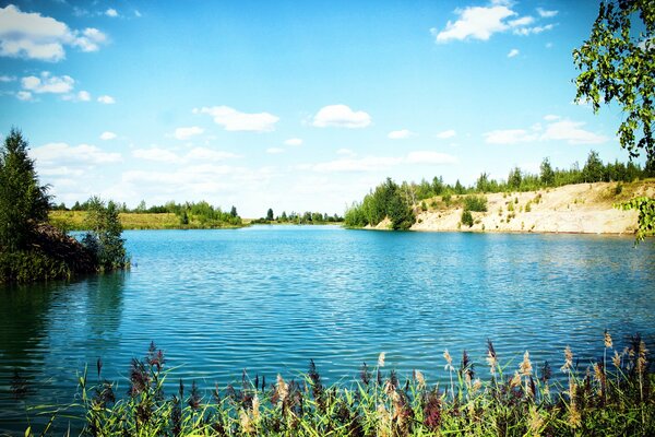 Paisaje con lago en Tula