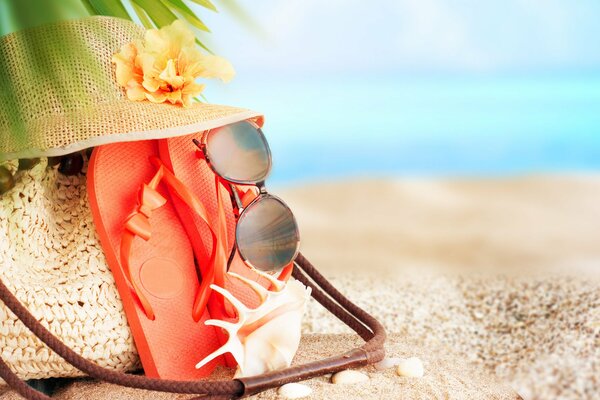 Vacances d été sur une plage ensoleillée