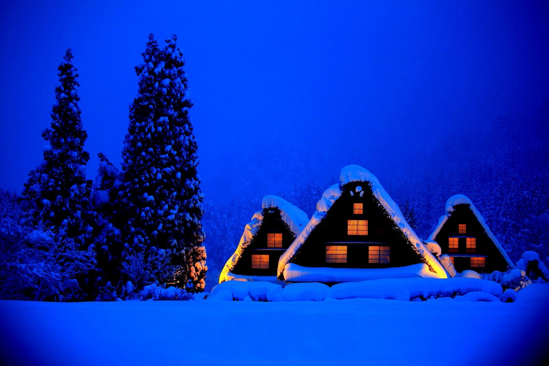 naturaleza casa invierno nieve cielo paisaje invierno blanco fresco agradable