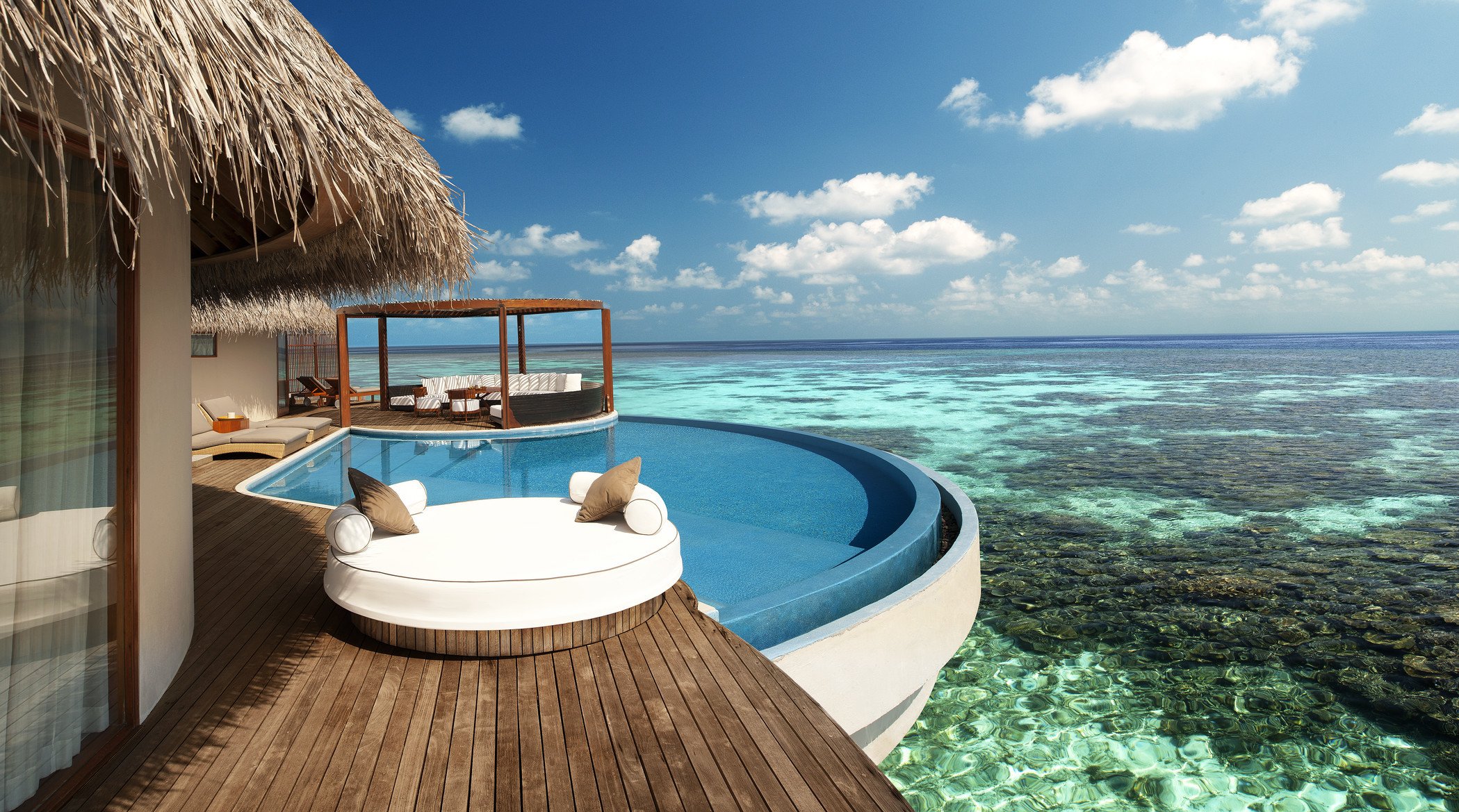 maldives fesdu the maldives island pool ocean coral background wallpaper widescreen full screen hd wallpapers fullscreen