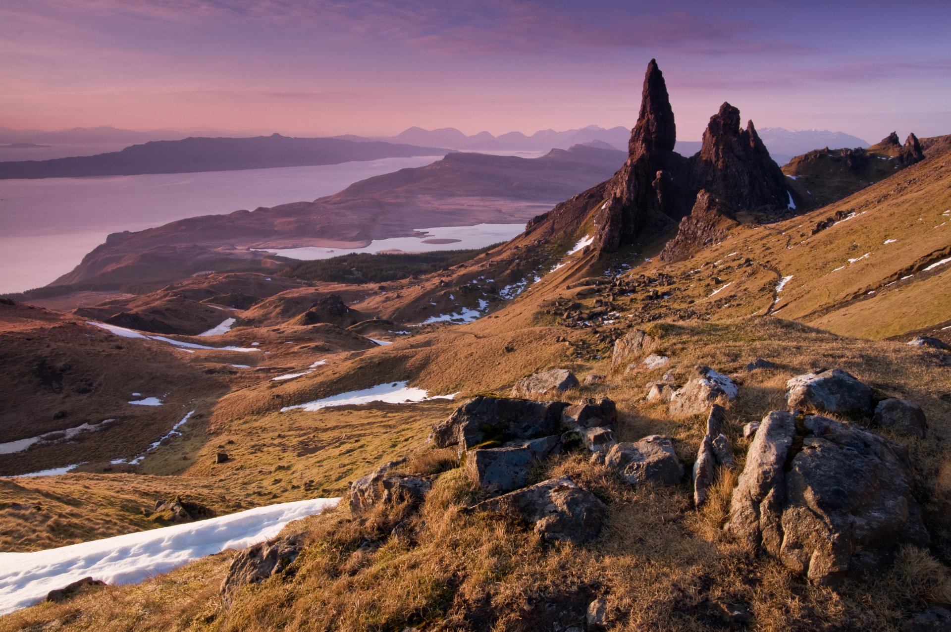 cotland mountain rock water nature europe skye rocks stones spring