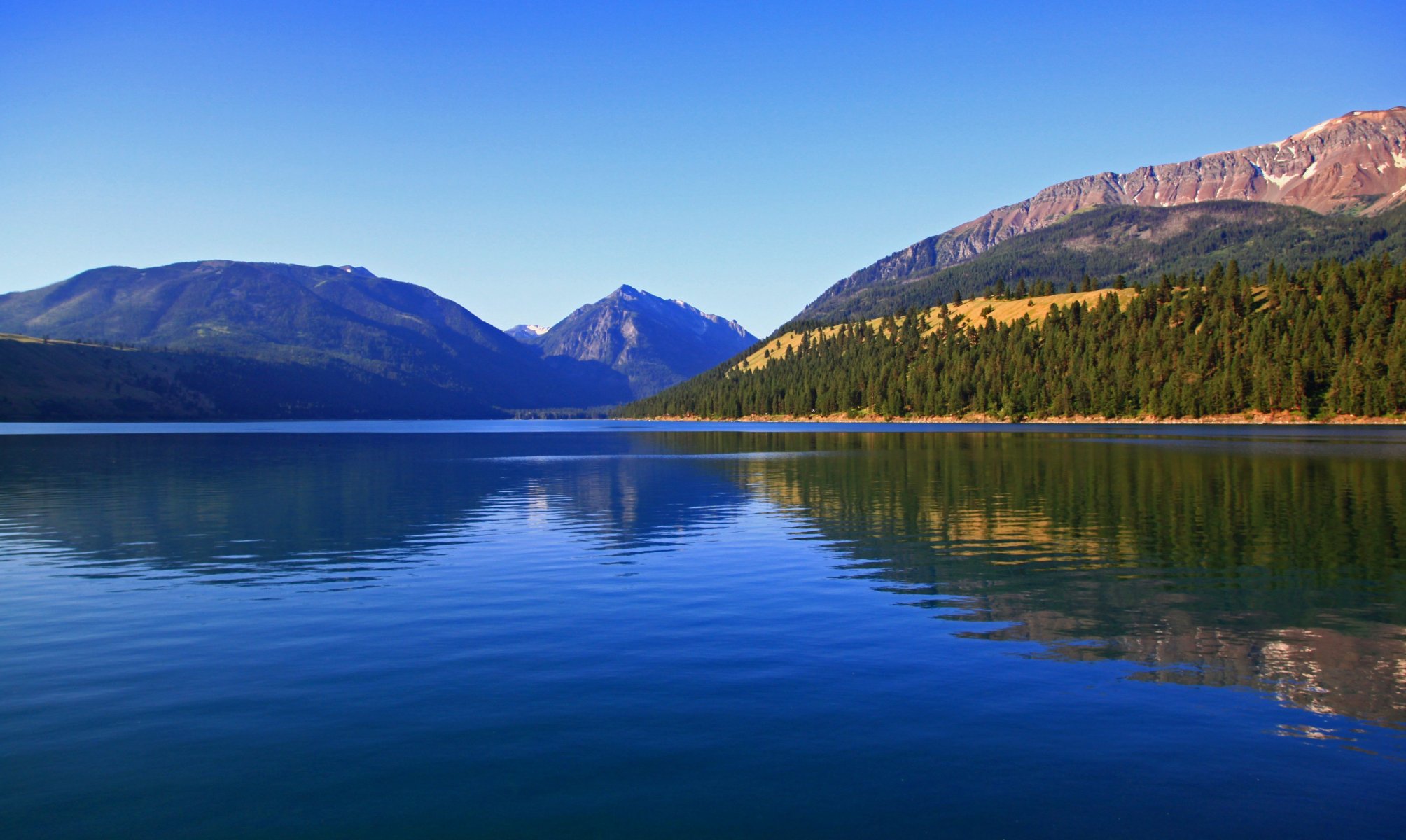 lago de montaña bosque naturaleza lago wallowa y montañas wallowa oregon