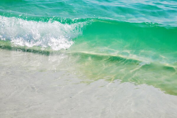 The sea in Thailand has different shades