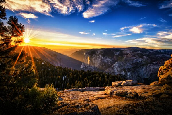 Sonnenaufgang im Nationalpark