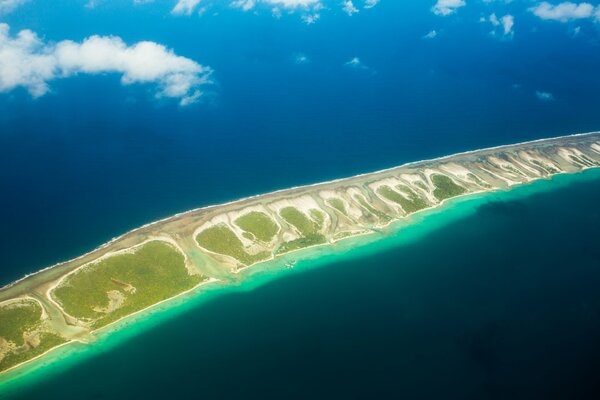 French Polynesia top view