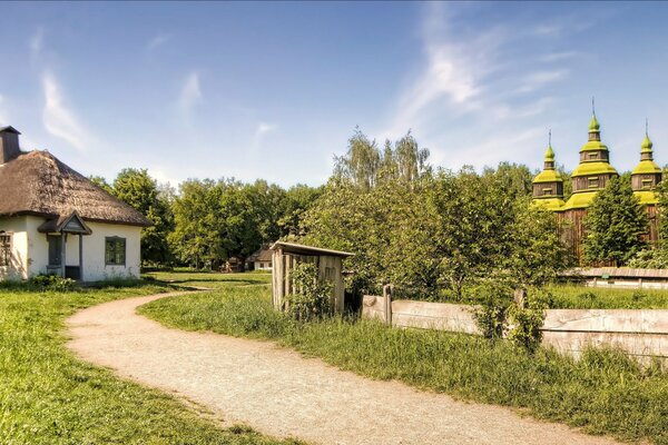 Architectural Museum in Kiev in Ukraine