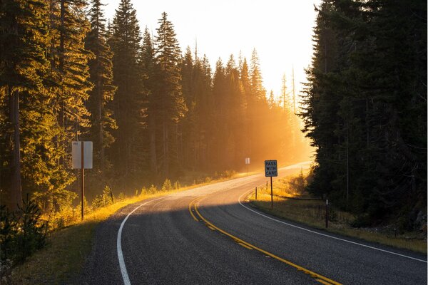 Auf dem Weg zum Sonnenuntergang