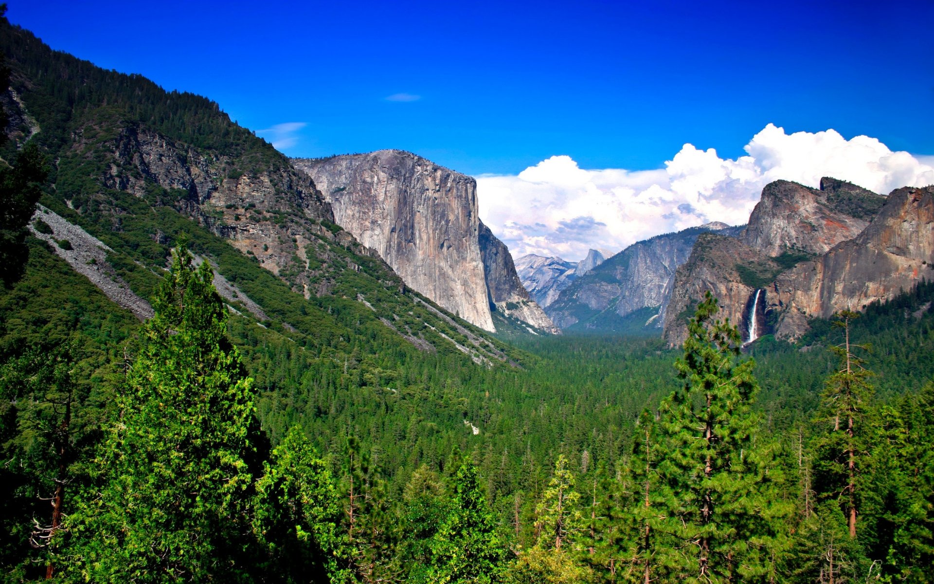 berge wald wasserfall natur yosemite fenster-8