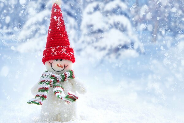 Pupazzo di neve di Natale In vena di festa