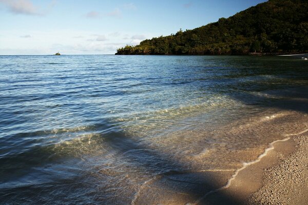 Beautiful view of the beach, sea and sand