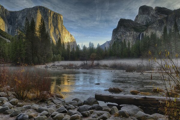 Yosemite National Park in the Fog