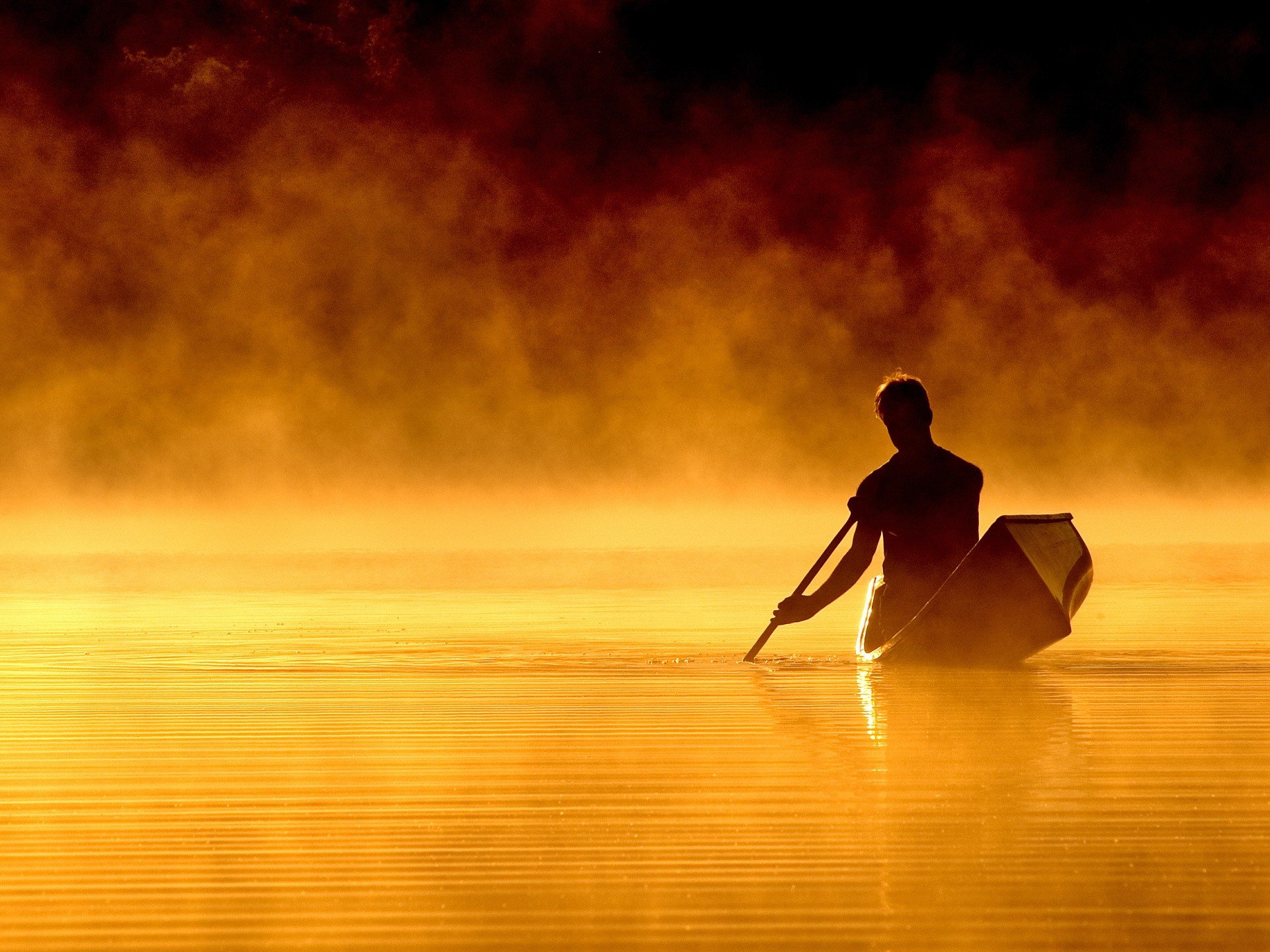 water boat night