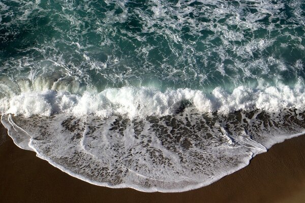 Landscape photo sea and sand