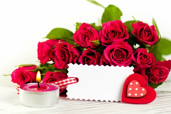 Incroyable amour de roses rouges