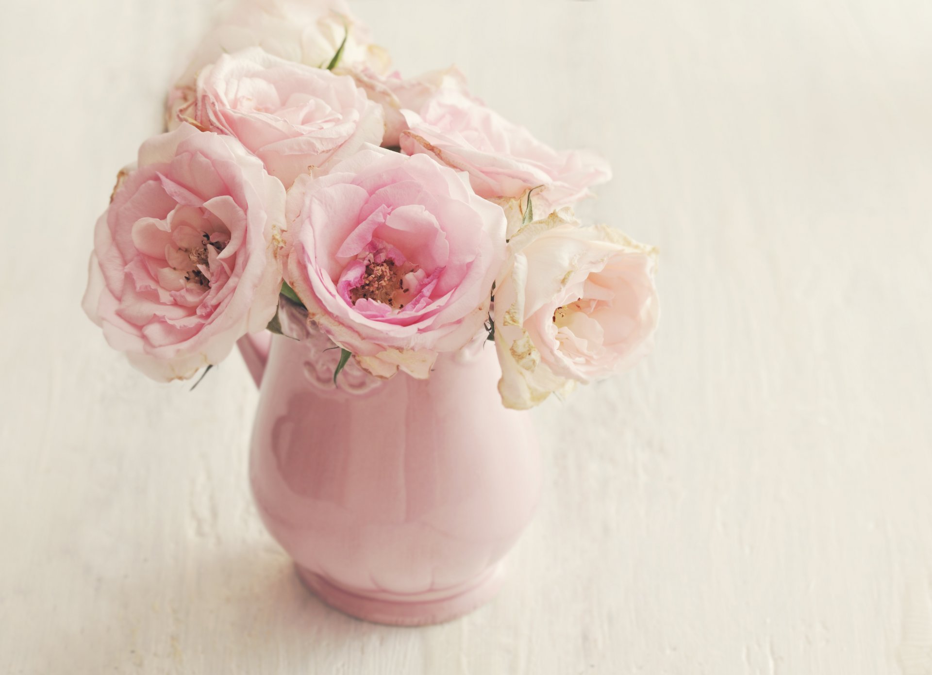 vaso fiori rose