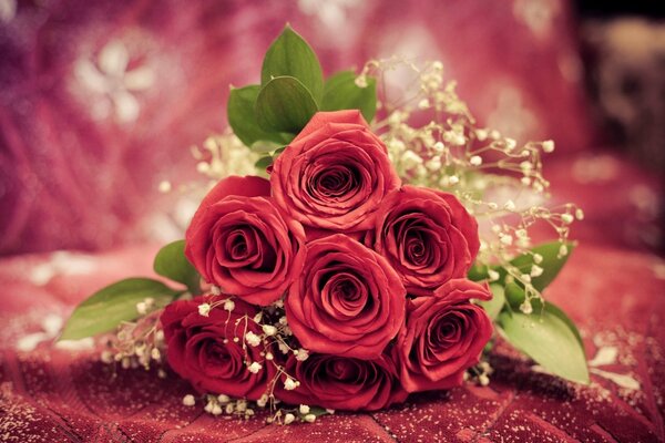 A beautiful bouquet of roses for you