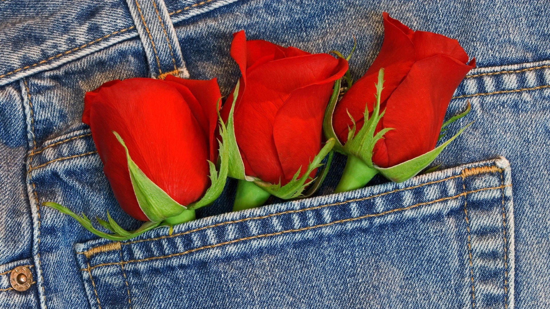 rose jeans bouquet