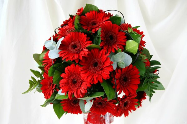 Festive bouquet on a white background