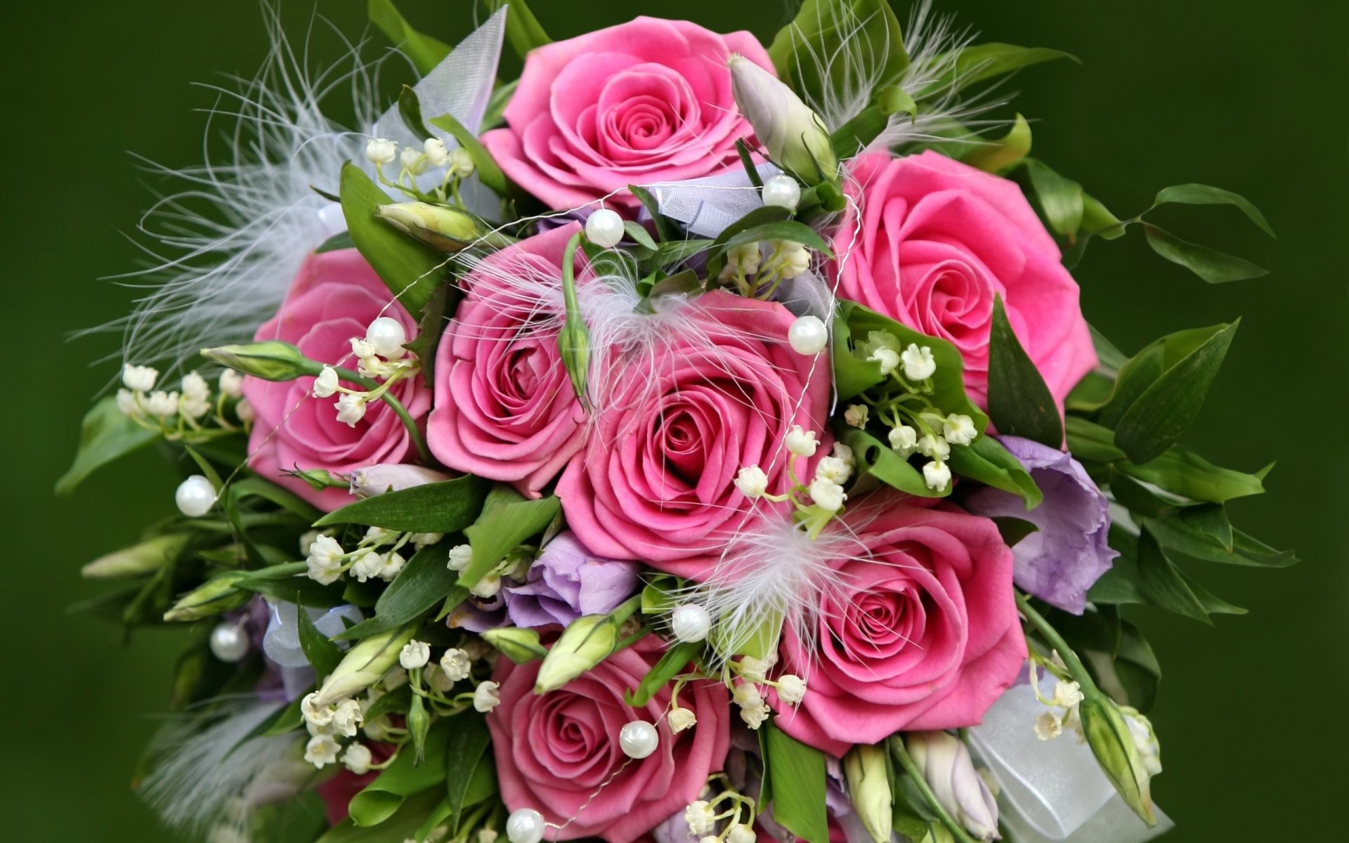 rose rosa fiore fiori bello delicato rose rosa bouquet bello boccioli petali foglie perline perline perle mughetti primavera natura regalo vacanza riconoscimento amore tenerezza bellezza matrimonio sposa